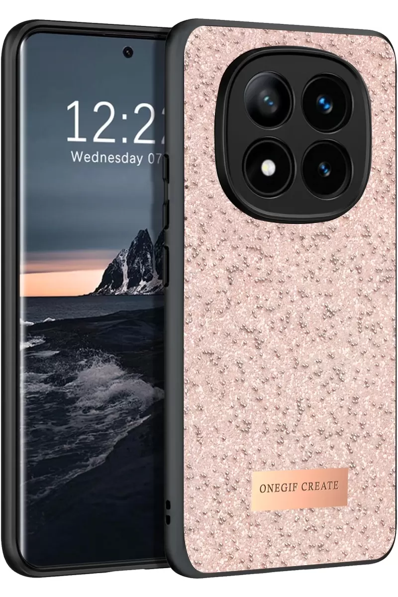 Note 14 Pro 4G Bright Simli Kapak - Pembe