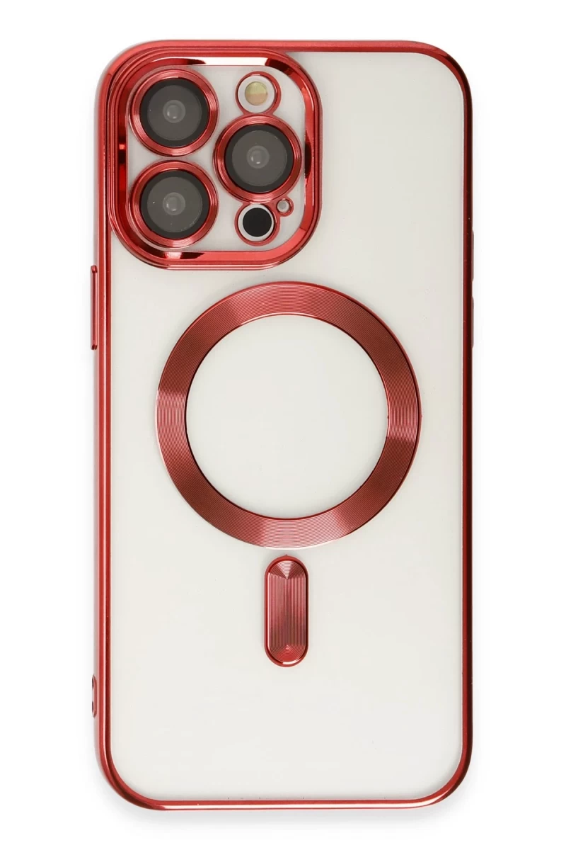 Apple iPhone 15 Pro Max Uyumlu Kılıf Kross Magneticsafe Kapak - Kırmızı