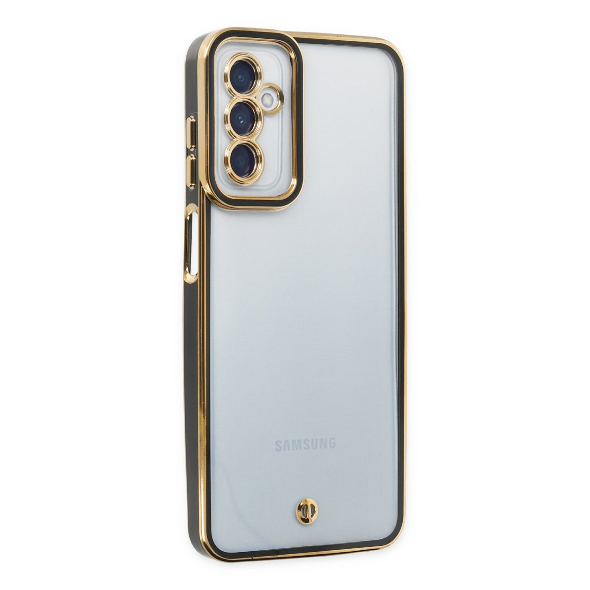 Galaxy M23 Kılıf Liva Lens Silikon - Siyah