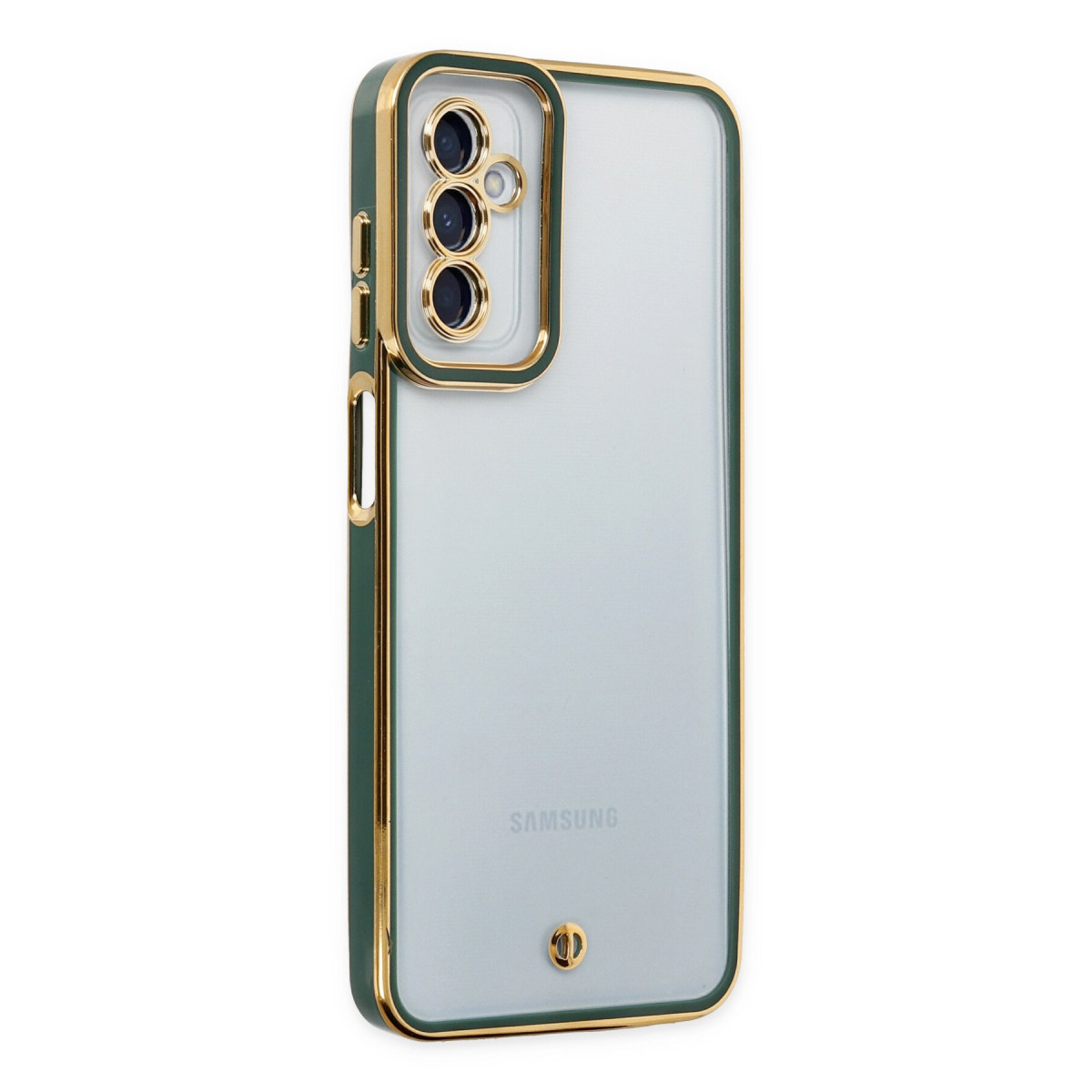 Galaxy M23 Kılıf Liva Lens Silikon - Yeşil