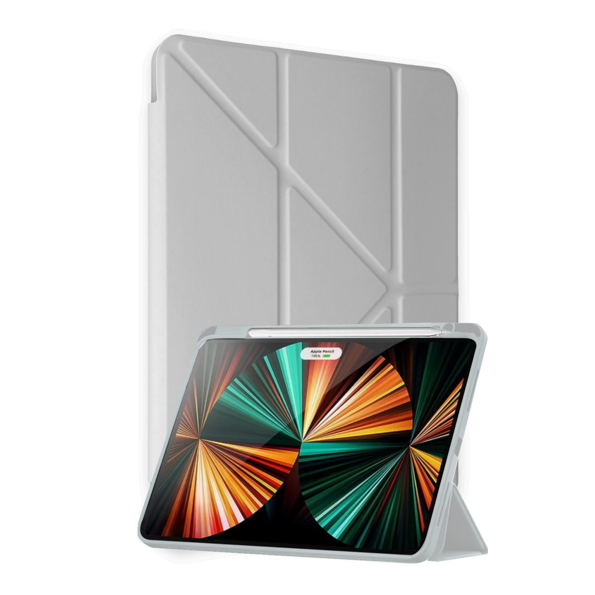 Pad X9A Kalemlikli Mars Tablet Kılıfı - Gri