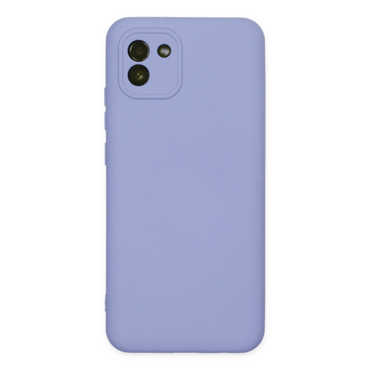 Galaxy A03 Kılıf Nano içi Kadife Silikon - Lila