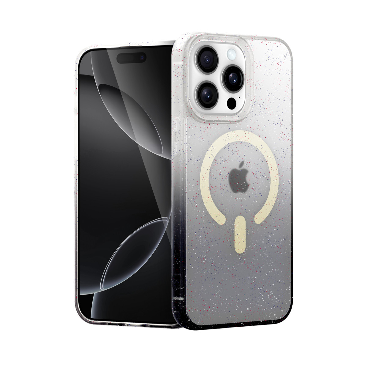 iPhone 14 Pro Pummel Shiny Magsafe Kapak - Siyah
