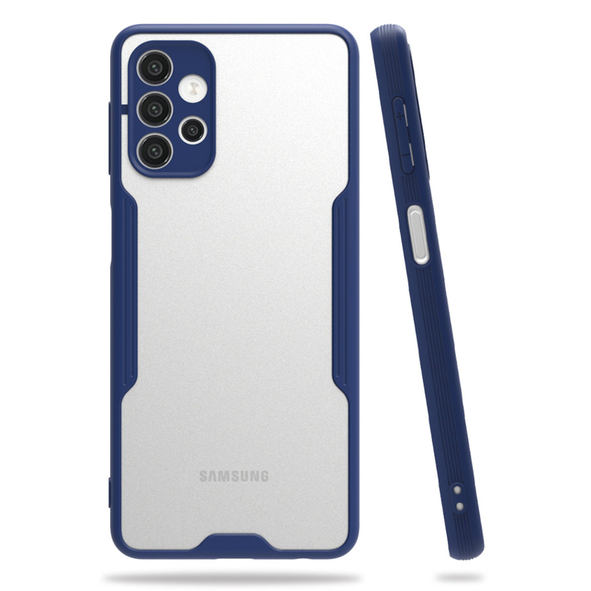Galaxy A72 Kılıf Platin Silikon - Lacivert