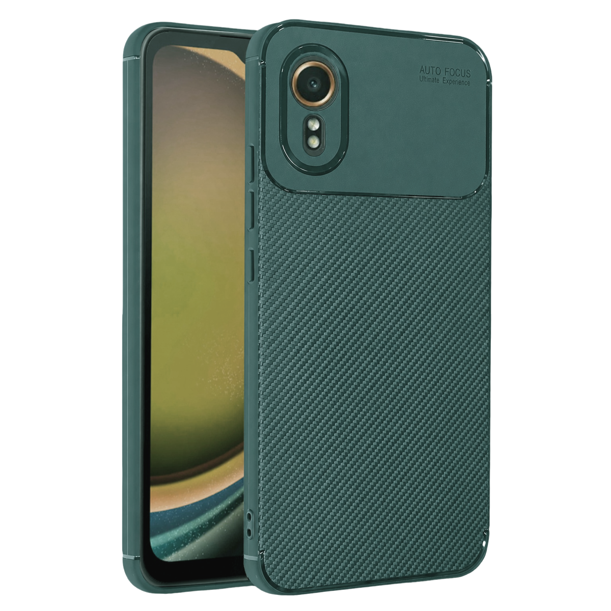 Galaxy XCover 7 Kılıf Auto Focus Karbon Kapak - Yeşil