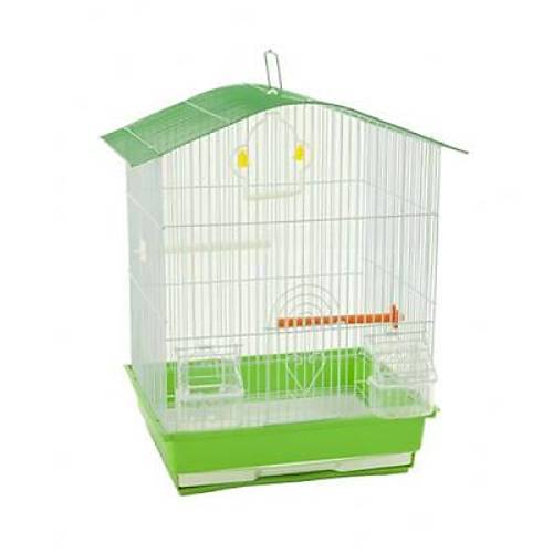 �ift Kap�l� Ku� Kafesi Ye�il 34,5x28x46 Cm