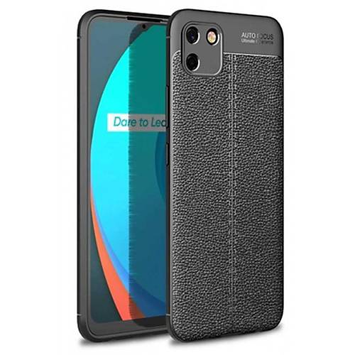 Realme C11 K�l�f Auto Focus Kapak - Siyah
