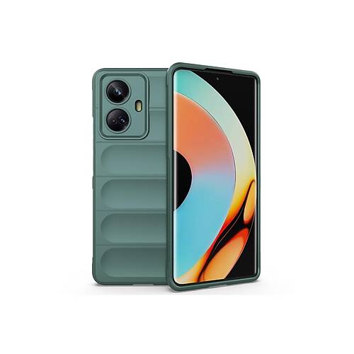 10 Pro 5G K�l�f Optimum Silikon - Koyu Ye�il