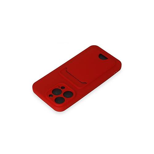 iPhone 14 Pro Max K�l�f Kelvin Kartvizitli Silikon - K�rm�z�