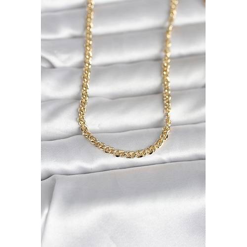 CM 14K Gold Renk Zincir Model 60 cm Kad�n Kolye