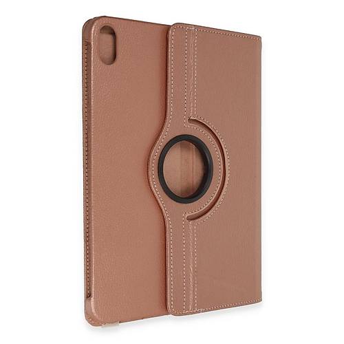 iPad 2022 10.9 (10.nesil) K�l�f 360 Tablet Deri K�l�f - Rose Gold
