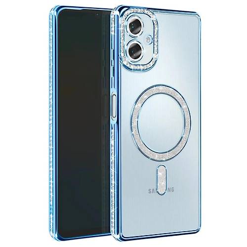 Galaxy A07 4G Joke Simli Magneticsafe K�l�f - Mavi