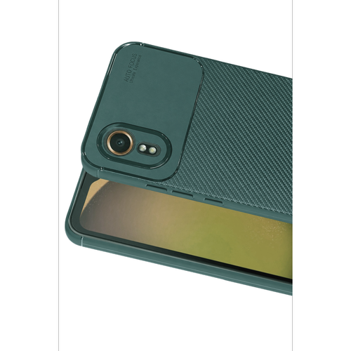 Galaxy XCover 7 K�l�f Auto Focus Karbon Kapak - Ye�il
