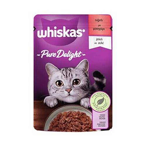 Pouch Pure Delight J�le ��inde S���r Etli Yeti�kin Kedi Konservesi 28 Adet 85 Gr