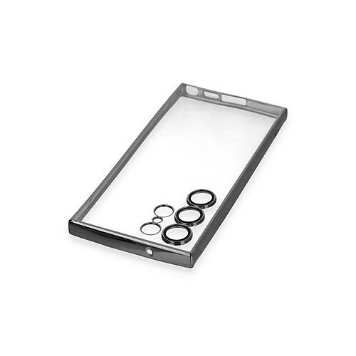 Galaxy S23 Ultra K�l�f Razer Lensli Silikon - Siyah
