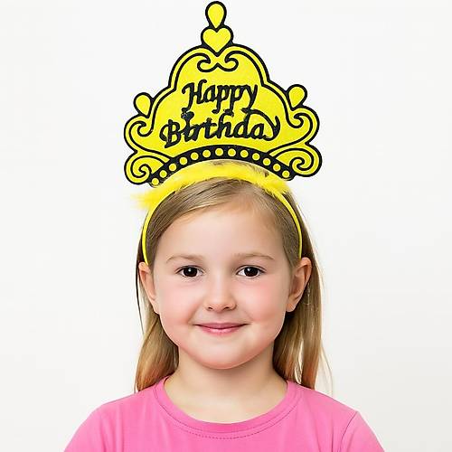 Sar� Happy Birthday Prenses Tac� � Do�um G�n� Ta� Aksesuar�