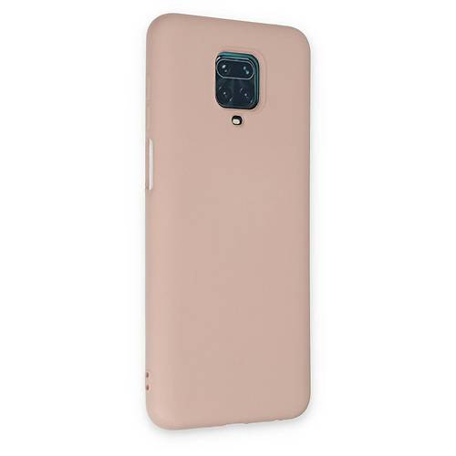 Redmi Note 9 Pro K�l�f Nano i�i Kadife Silikon - Pudra