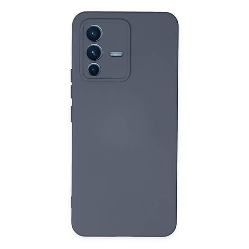 V23 5G K�l�f Nano i�i Kadife Silikon - Gri