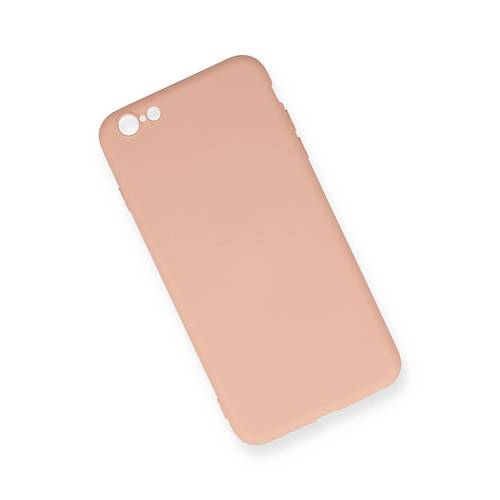 iPhone 6 Plus K�l�f Nano i�i Kadife Silikon - Pudra