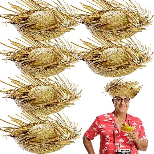 Tropikal Parti Naturel Has�r Hawaii �apkas� 13x36 cm