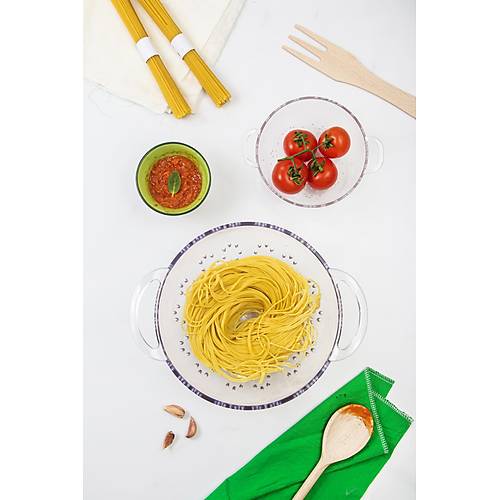 Akrilik �effaf 2 Li S�zge� Seti ( Makarna & Pirin� S�zgeci )