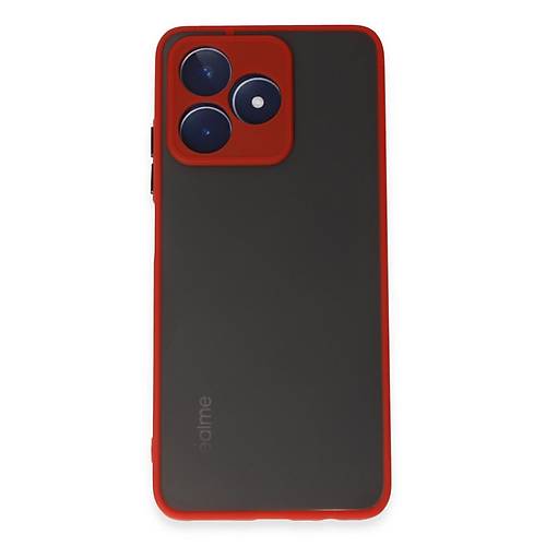 Realme C53 K�l�f Montreal Silikon Kapak - K�rm�z�