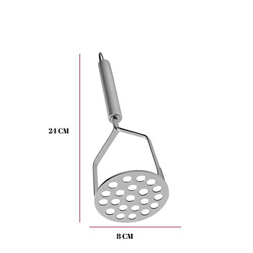 Paslanmaz �elik Sapl� Patates Ezici Pratik Mutfak Gereci 24 cm