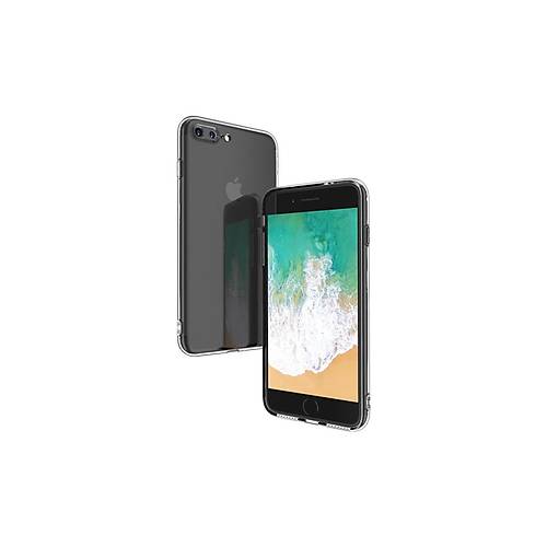 iPhone 8 Plus K�l�f Deluxe 2mm �effaf Silikon