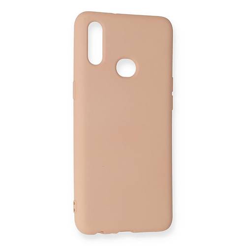 Galaxy A10S K�l�f Nano i�i Kadife Silikon - Pudra