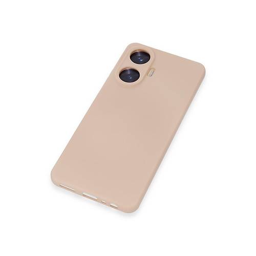 Realme C55 K�l�f Nano i�i Kadife Silikon - Pudra