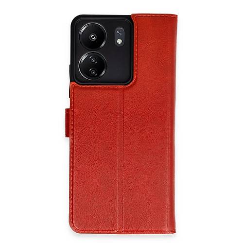 Redmi 13C K�l�f Trend S Plus Kapakl� K�l�f - K�rm�z�