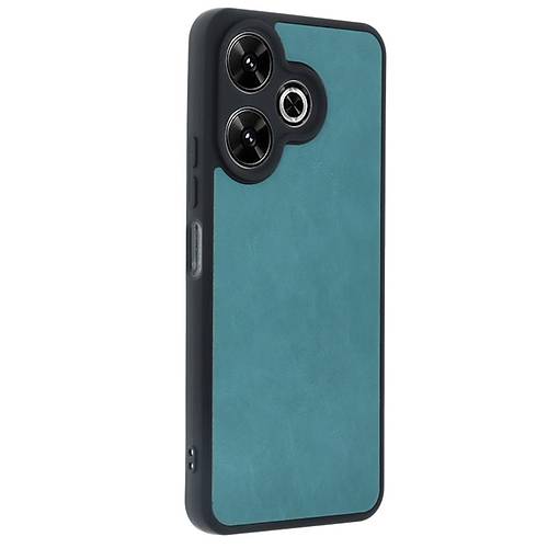Redmi 13 4G K�l�f Aras Deri Kapak - A��k Ye�il