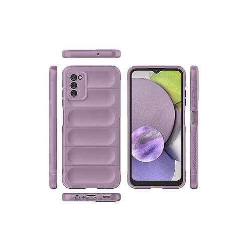 Galaxy A03S K�l�f Optimum Silikon - Mor