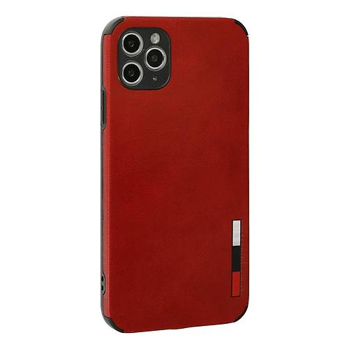 iPhone 11 Pro Max K�l�f Loop Deri Silikon - K�rm�z�