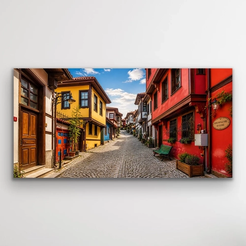 Eski�ehir Odun Pazar� Kanvas Tablo 40X80 CM