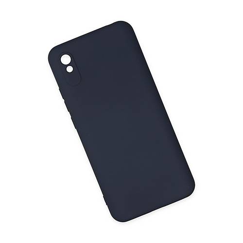 Redmi 9A K�l�f Nano i�i Kadife Silikon - Lacivert