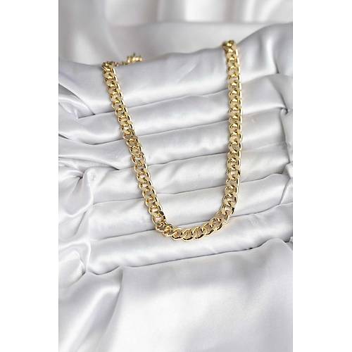 14K Gold Renk Kaplama Kal�n Zincir Model CM Kad�n Kolye