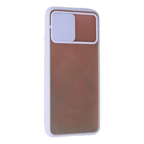 Galaxy A03S K�l�f Palm Buzlu Kamera S�rg�l� Silikon - Lila