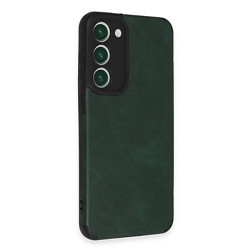 Galaxy S23 Plus K�l�f Loop Deri Silikon - Ye�il