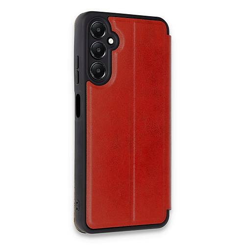 Galaxy A25 5G K�l�f Flip Cover - K�rm�z�