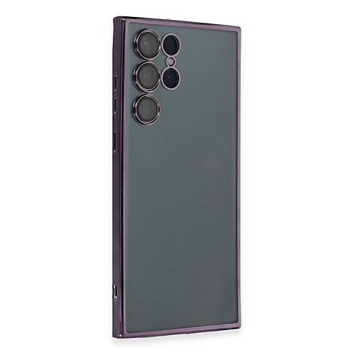Galaxy S22 Ultra K�l�f Razer Lensli Silikon - Mor