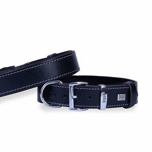Konfor Deri K�pek Boyun Tasmas� Siyah 3,5x52 60 Cm