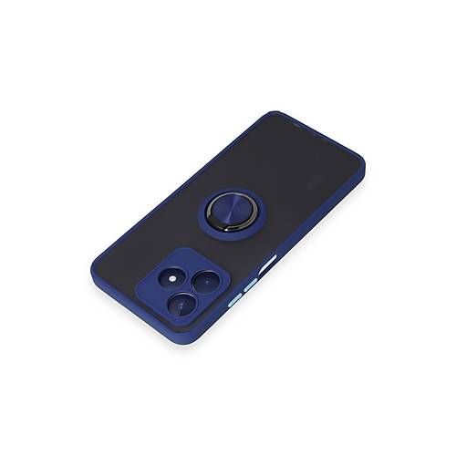 Realme C53 K�l�f Montreal Y�z�kl� Silikon Kapak - Lacivert