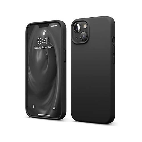 iPhone 14 K�l�f First Silikon - Siyah