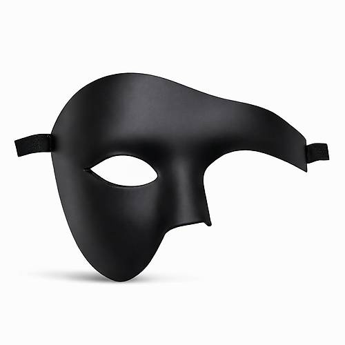 Siyah Yar�m Erkek Maske � Phantom Parti & Balo Maskesi