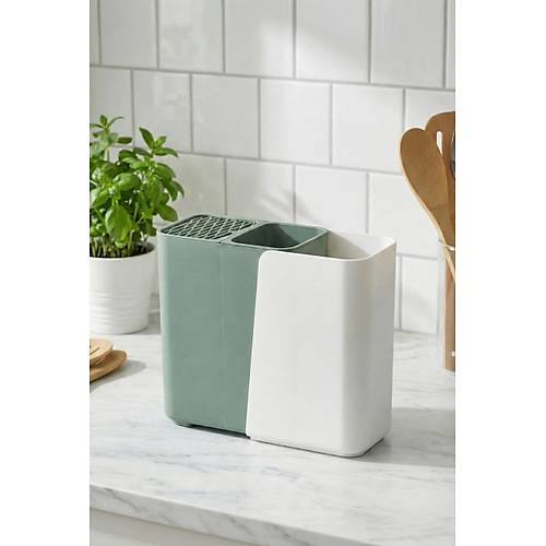 Ye�il S�rg�l� Dik Ka��kl�k & Fonksiyonel B��akl�k Ve Mutfak D�zenleyici 9x17x21 cm
