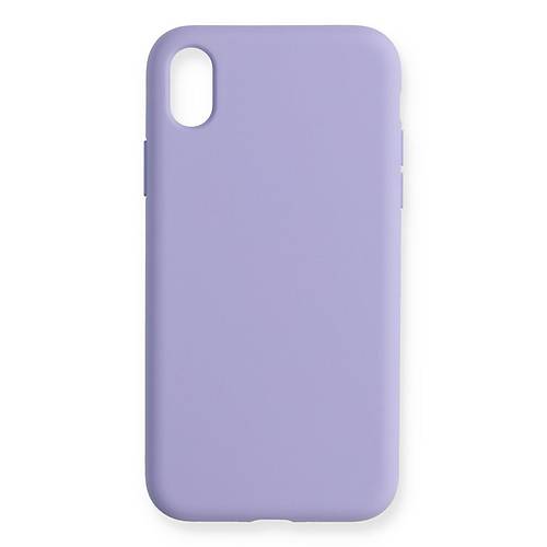 iPhone XR K�l�f Nano i�i Kadife Silikon - Lila