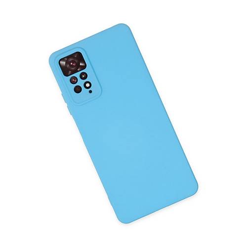 Redmi Note 11 Pro K�l�f Nano i�i Kadife Silikon - Mavi
