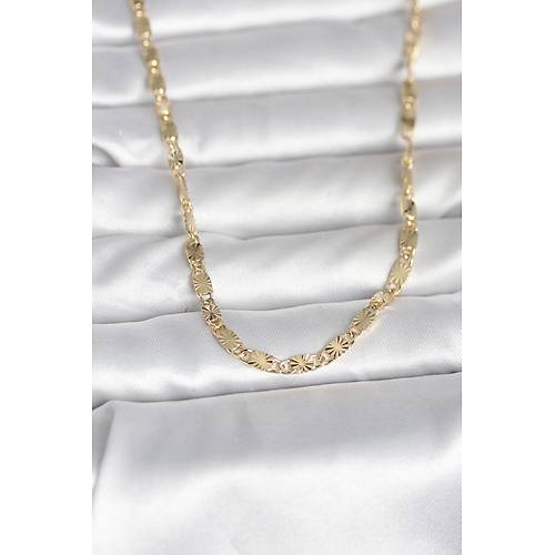 CM 14K Gold Renk Lazer Model 45 cm Kad�n Kolye