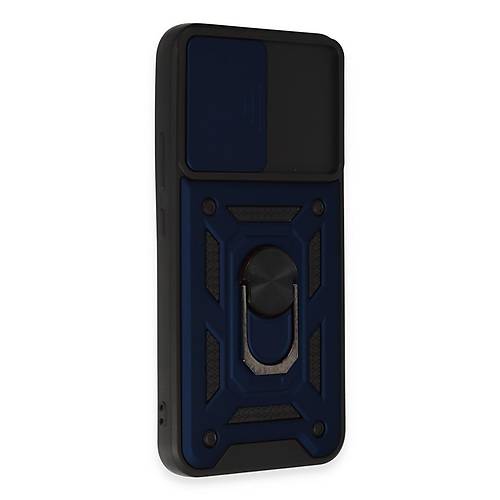 Galaxy A34 5G K�l�f Pars Lens Y�z�kl� Silikon - Lacivert